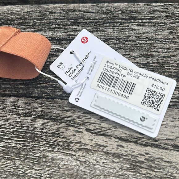 BUNDLE OF 2 LULULEMON NULU WIDE REVERSIBLE HEADBAND NWT PINK PURPLE - Picture 3 of 4